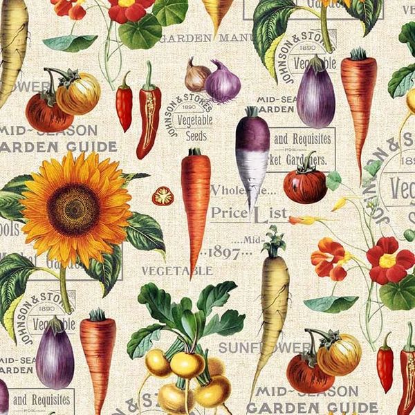Garden Guide cream | Quilt & Lakansväv