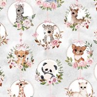 Baby Flowers  - gray | Quilt & Lakansv&auml;v