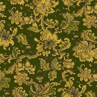 Jacobean Scroll- Olive | Quilt & Lakansväv