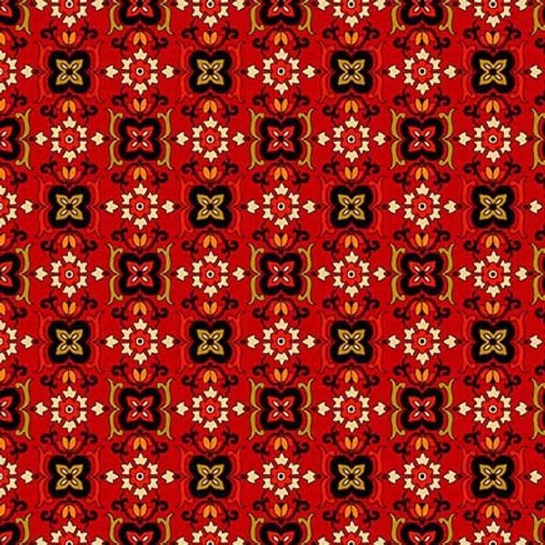 Tile Foulard - Vermilon | Quilt & Lakansväv