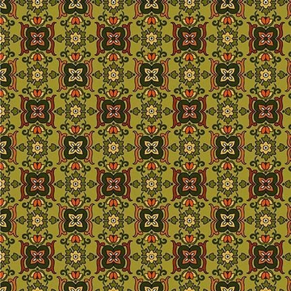 Tile Foulard - Olive | Quilt & Lakansväv