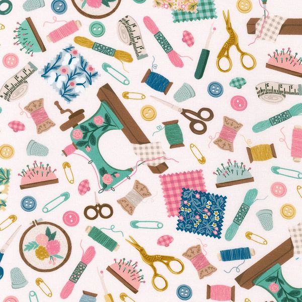 Sewing basket - Ivory | Quilt & Lakansv&auml;v