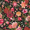 Hearts in bloom - black| Quilttyger