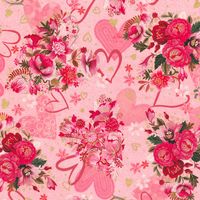 Hearts in bloom - rose| Quilttyger