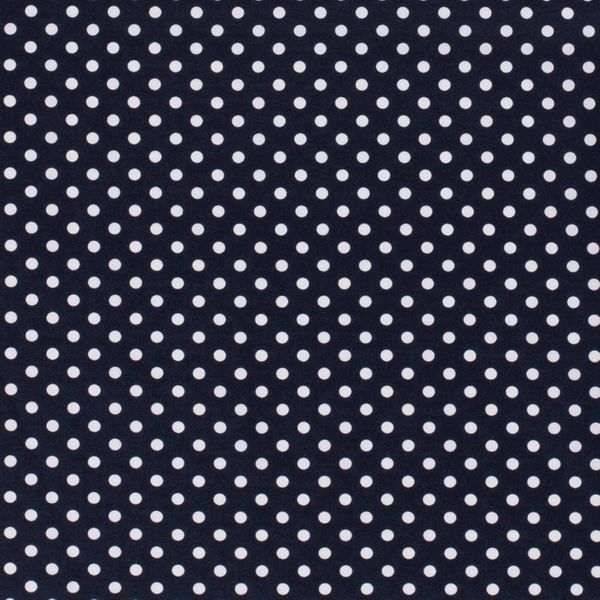 Poplin Dots - Marinblå | Quilt & Lakansväv