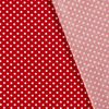 Poplin Dots - Röd | Quilt & Lakansväv