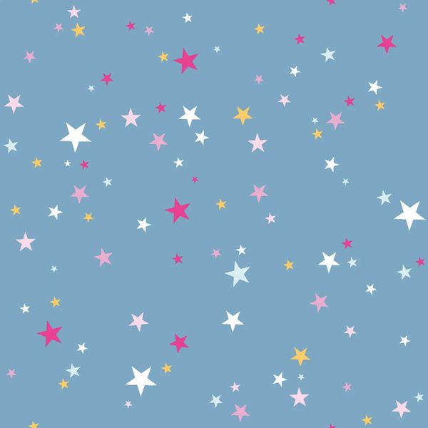 Poplin Stargaze ljusblå| Quilt & Lakansväv