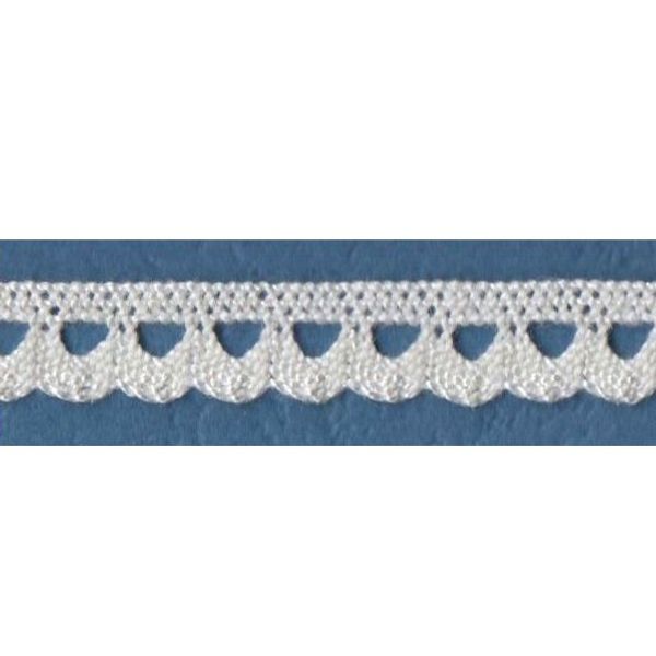 Stickad flätband 17mm mörkröd