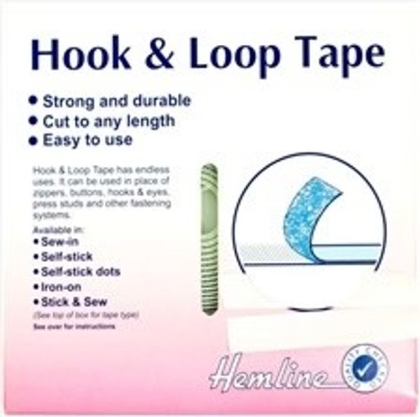 Kardborreband, med klisterbaksida