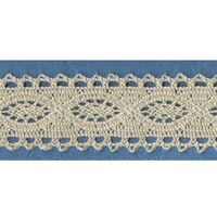 Stickad knyt/kant 28mm cerise