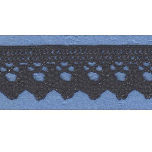 Stickad knyt/kant 28mm vit