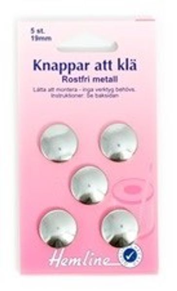 Knappar att klä 19mm