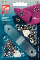 Jersey Tryckknapp ring set