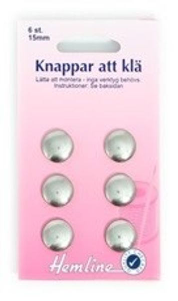 Knappar att klä 15mm