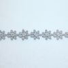 Bomullsband 40mm vit