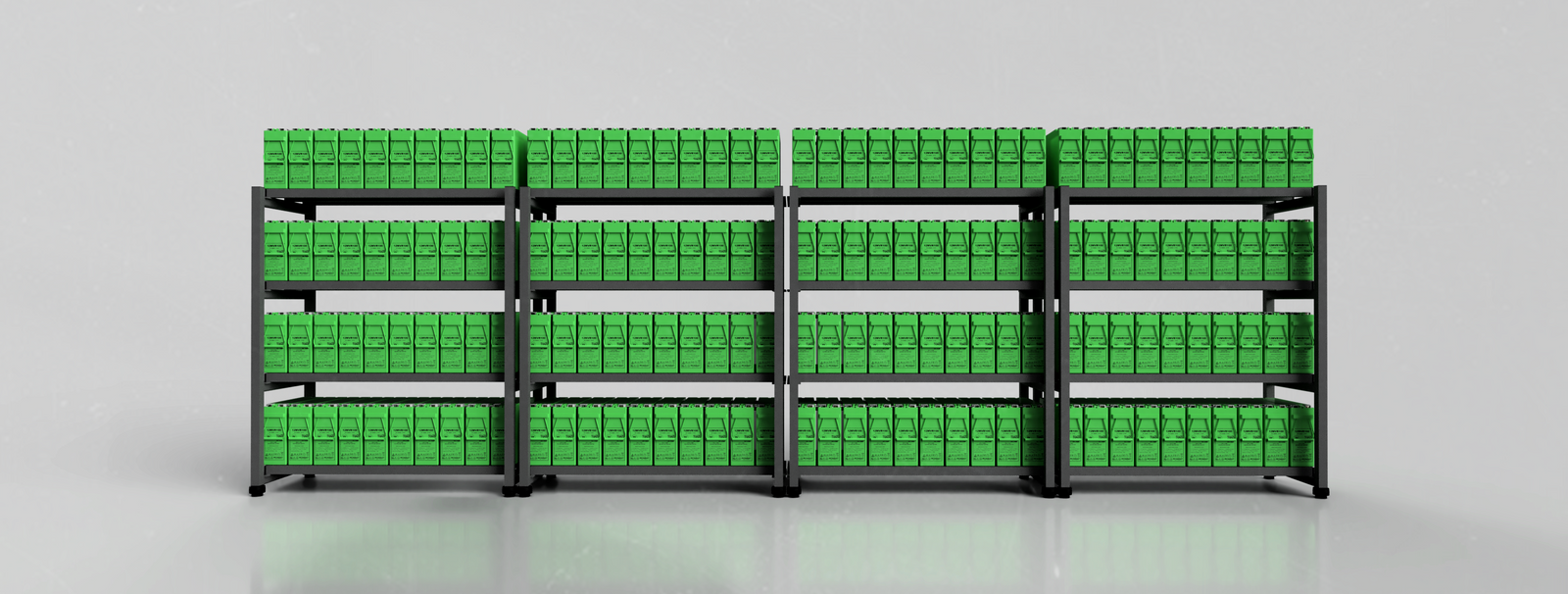 Batterirack f&ouml;r optimal batterihantering