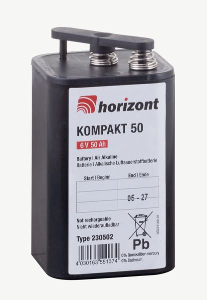 Småbatterier Kompakt 6V 50Ah Air Alkaline | Global Batterier