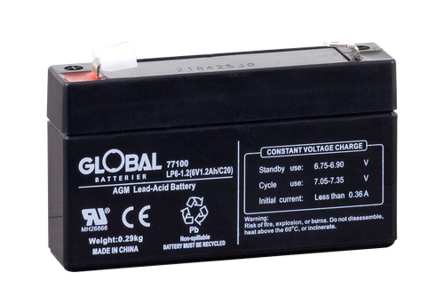 Reservkraftsbatteri EG1,3-6 F1 AGM | Global Batterier