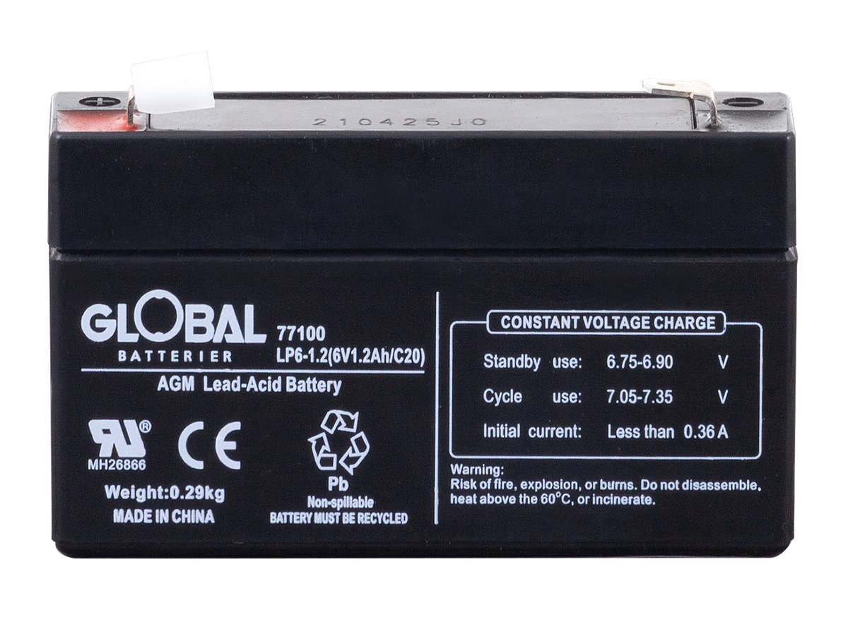 Reservkraftsbatteri EG1,3-6 F1 AGM | Global Batterier