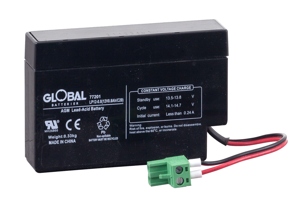 Reservkraftsbatteri GLOBAL LP12-0.8 AGM | Global Batterier