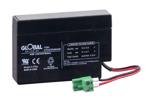 Reservkraftsbatteri GLOBAL LP12-0.8 AGM | Global Batterier