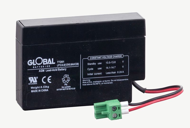 Reservkraftsbatteri GLOBAL LP12-0.8 AGM | Global Batterier