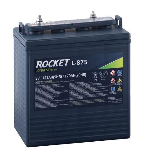 F&ouml;rbrukningsbatteri L-875 TRAKTION ROCKET | Global Batterier