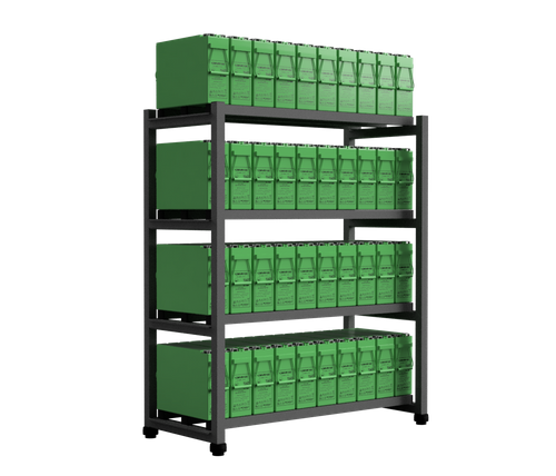 Batterirack f&ouml;r reservkraftsbatterier | Global Batterier