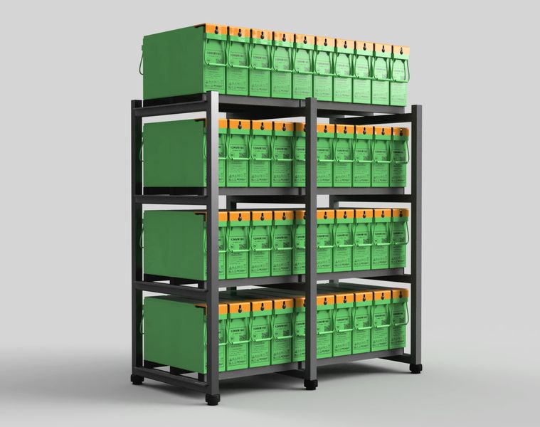 Batterirack XL för reservkraftsbatterier | Global Batterier