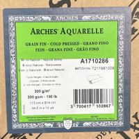 Arches Rulle White 300g Grain Fine