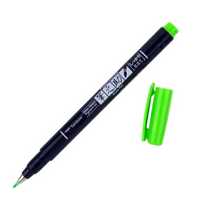 Tombow Fudenosuke 3124 - Neon Green