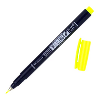 Tombow Fudenosuke 3123 - Neon Yellow