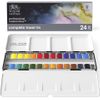 Winsor & Newton Akvarellfärg Set - Emaljerad låda 24 ½-koppar