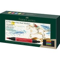 Faber-Castell PITT Dual Marker - Wallet of 5