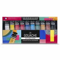 Sennelier Artists Gouache Set 10 sorted