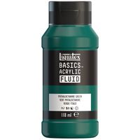 Liquitex Basics Acrylic Fluid - Light Green permanent 312