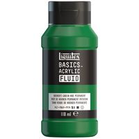 Liquitex Basics Acrylic Fluid - Hookers Green Perm. hue
