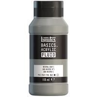 Liquitex Basics Acrylic Fluid - Neutral Grey 5