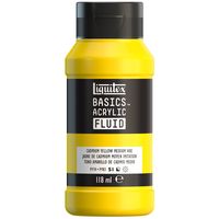 Liquitex Basics Acrylic Fluid - Cadmium Yellow medium hue
