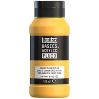 Liquitex Basics Acrylic Fluid - Cadmium Yellow Deep hue