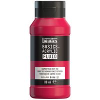 Liquitex Basics Acrylic Fluid - Cadmium Red Deep hue