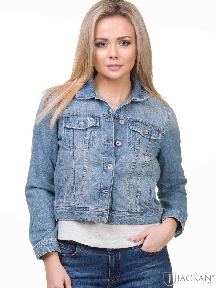 Girlfriend Denim Jacket i blått från Superdry | Jackan.com