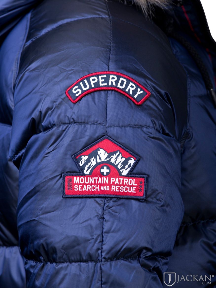 Down SDX Parka i blått från Superdry | Jackan.com