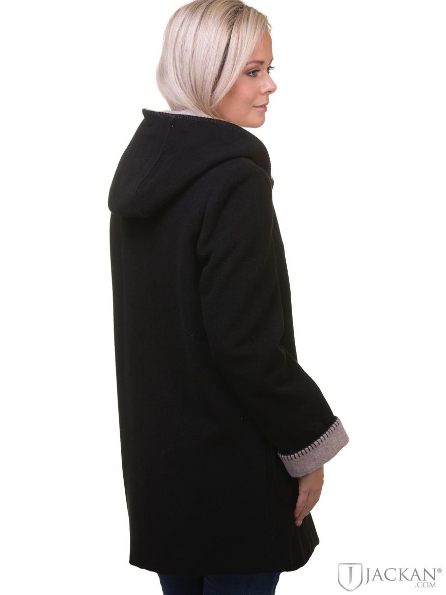 Eva Wool Coat i svart från Sebago | Jackan.com