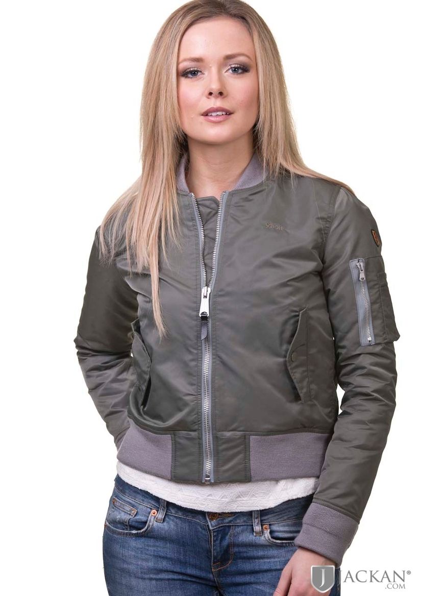 AC Bomber Jacket i khakigrönt från American College | Jackan.com