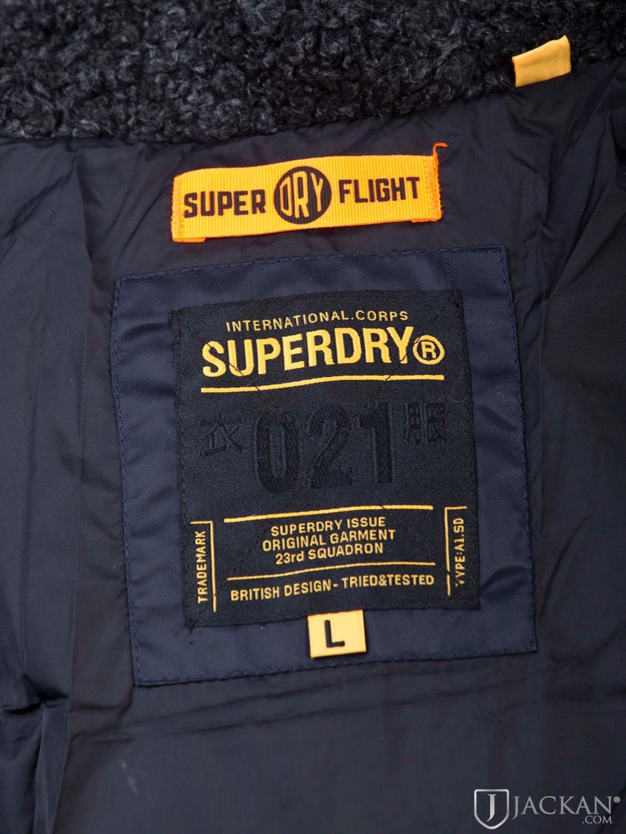 Chinook Jacket ins chwarz von Superdry | Jackan.com