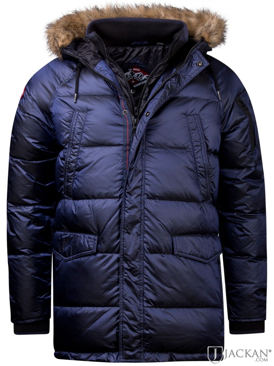 Down SDX Parka i blått från Superdry | Jackan.com