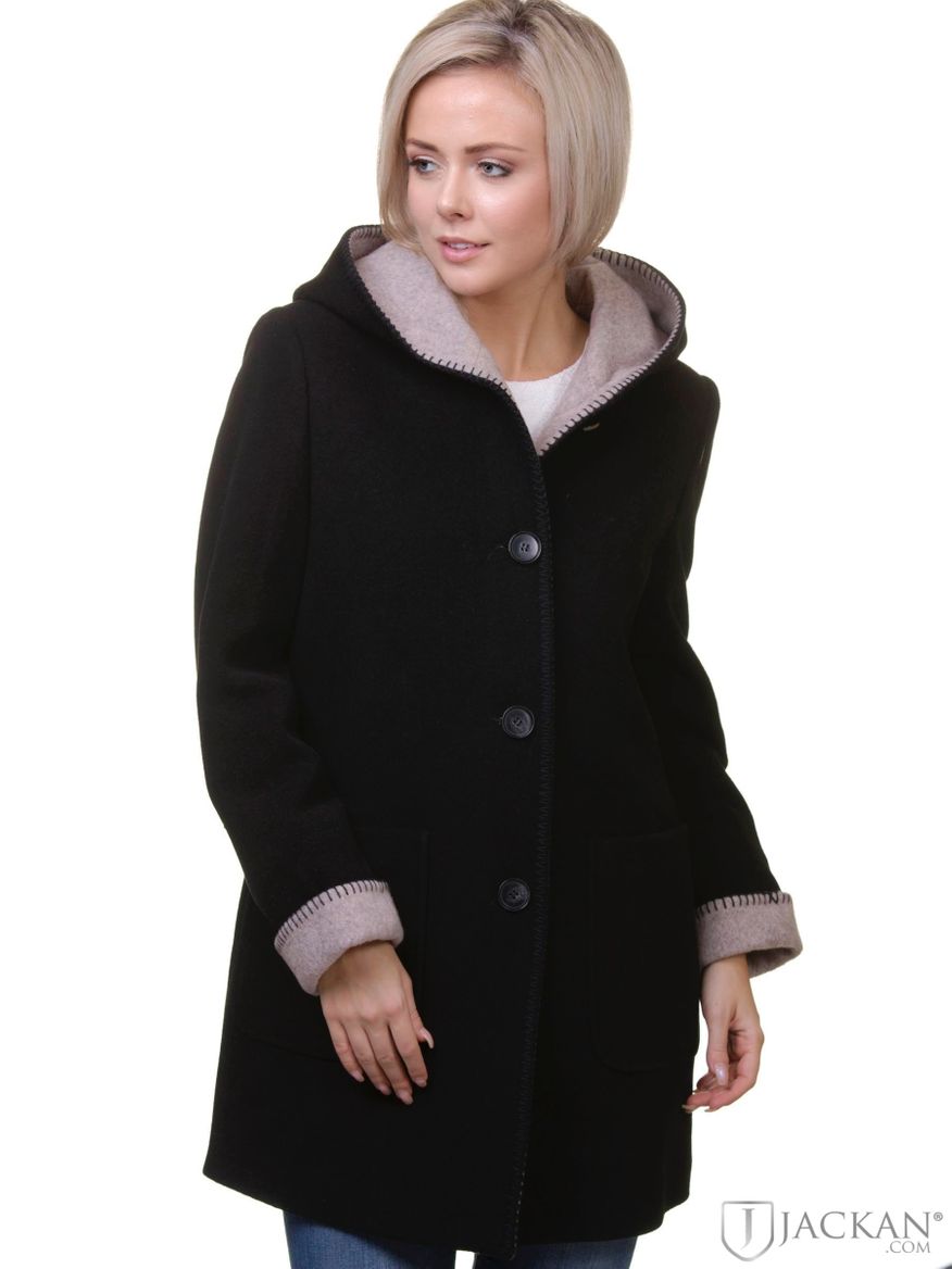 Eva Wool Coat in schwarz von Sebago | Jackan.com