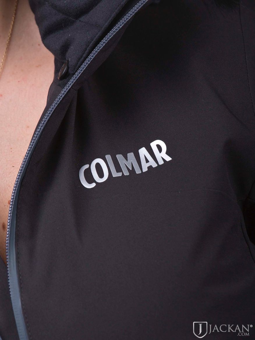 Ladies ski Jacket + Fur i svart från Colmar | Jackan.com