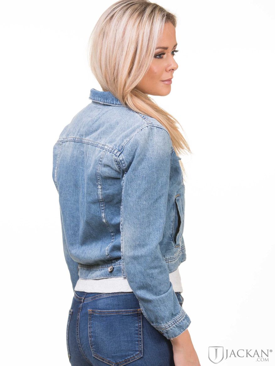 Girlfriend Denim Jacket i blått från Superdry | Jackan.com